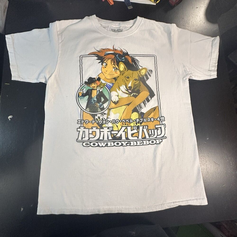 Cowboy Bebop Edward Ein Anime T-Shirt Mens Medium Official Funimation Sunrise
